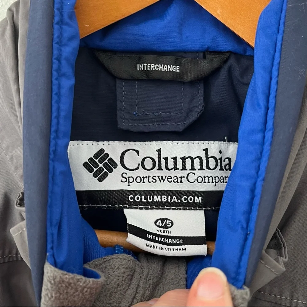 Columbia Blue Waterproof Jacket Size 4/5 - Picture 4 of 11